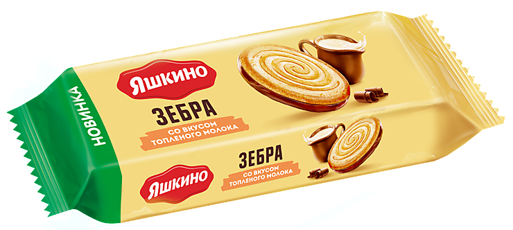 Печенье «Яшкино» «Зебра» со вкусом топлёного молока, 180 г – купить по ...