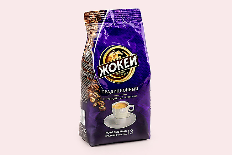Кофе «Жокей» Традиционный, в зернах, 200 г – купить по приятной цене с ...