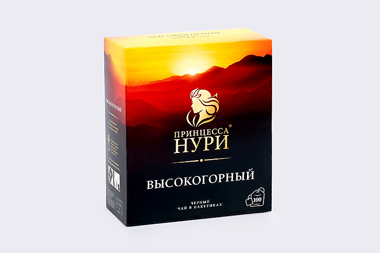 Чай черный «Принцесса Нури» высокогорный, 100 пакетиков, 200 г – купить ...