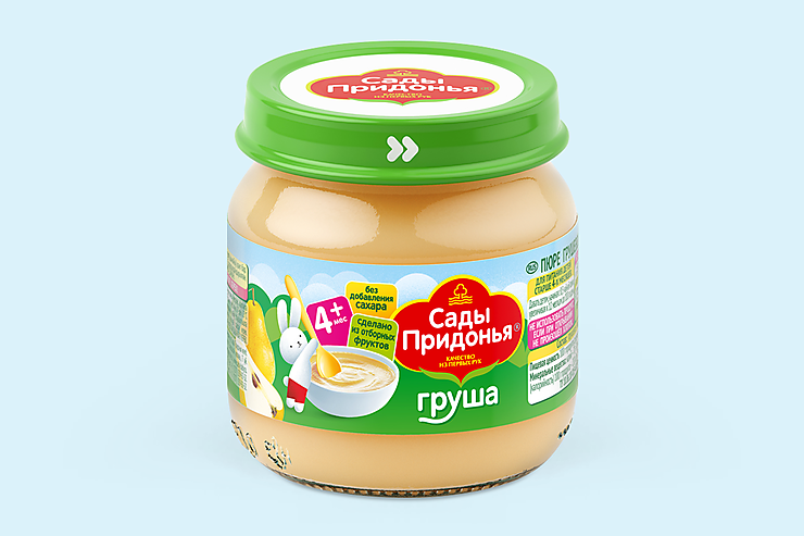 Пюре «Сады Придонья» Груша, 80 г – купить по приятной цене с доставкой ...