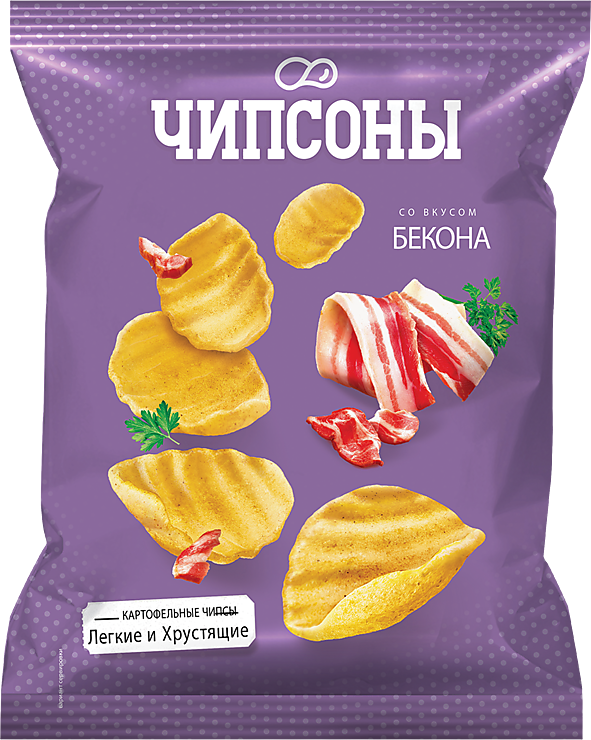 Чипсы «Чипсоны» со вкусом бекона, 40 г – купить по приятной цене с ...