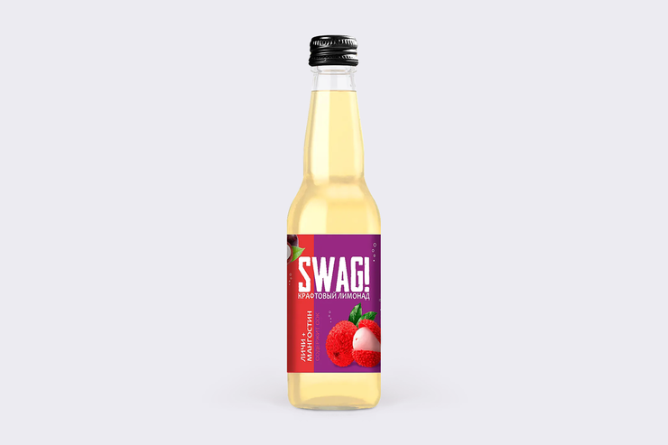 Лимонад крафтовый «SWAG!» Личи+мангостин, 330 мл – купить по приятной ...