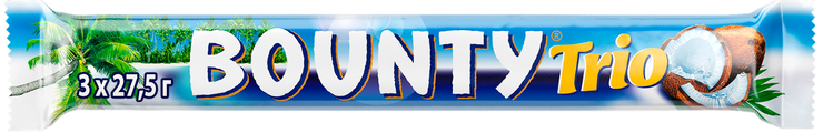 Батончик «Bounty» Trio, 82,5 г – купить по приятной цене с доставкой на ...