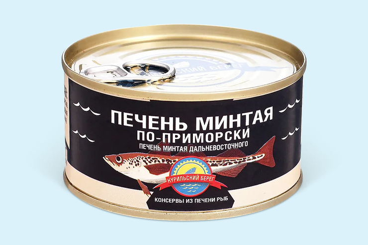 Печень минтая «Курильский берег» по-приморски, 180 г – купить по ...