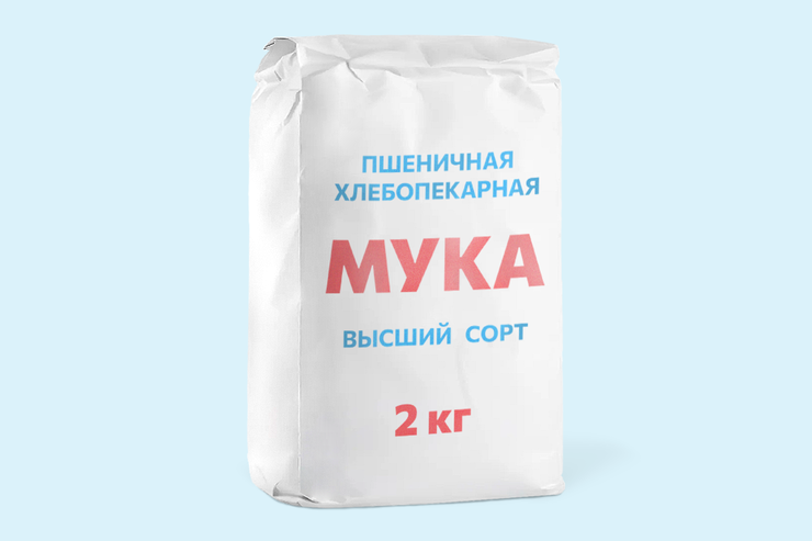 Мука, 2 кг – купить по приятной цене с доставкой на дом в интернет ...