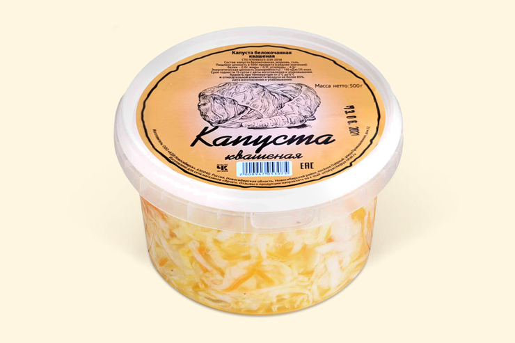 Капуста квашеная, 500 г – купить по приятной цене с доставкой на дом в ...