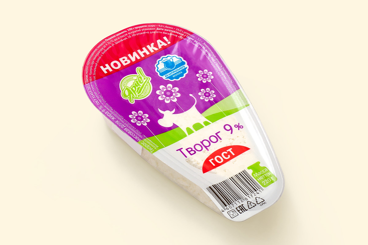 Творог 9%, 220 г – купить по приятной цене с доставкой на дом в ...