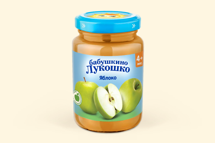 Пюре «Бабушкино лукошко» Яблоко, 190 г – купить по приятной цене с ...