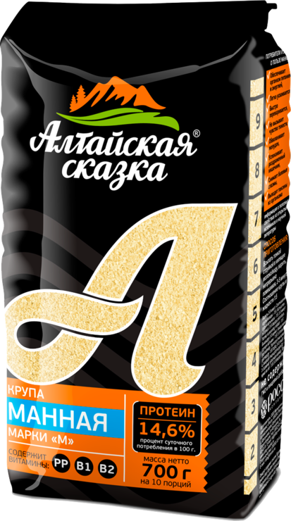 Крупа манная «Алтайская сказка», 700 г – купить по приятной цене с ...