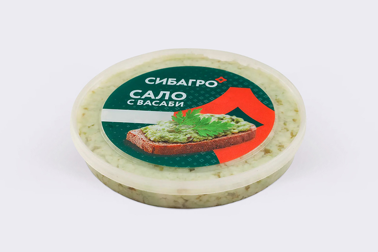 Сало перекрученное «Сибагро» с васаби, 150 г – купить по приятной цене ...