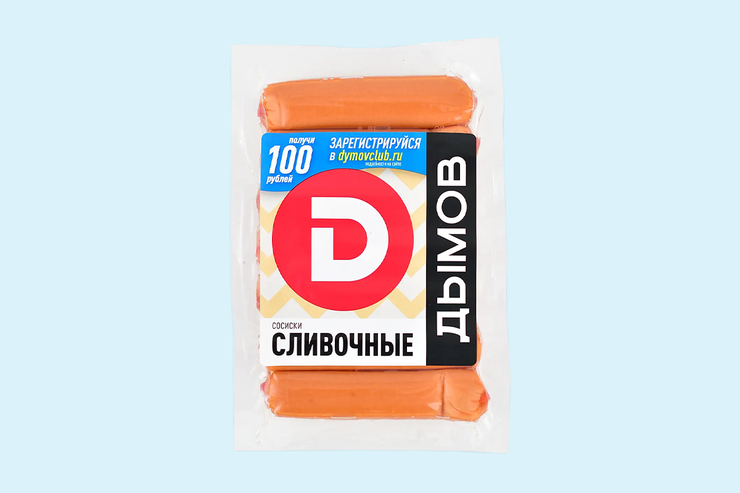 Сосиски «Дымов» сливочные, 300 г – купить по приятной цене с доставкой ...