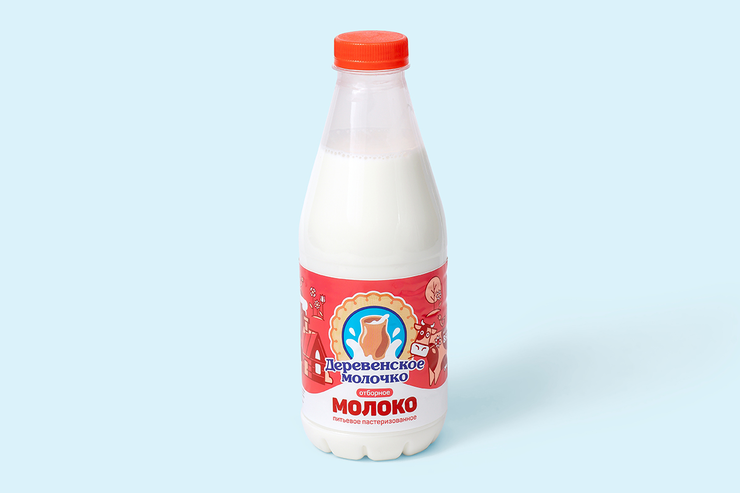 Молоко «Деревенское молочко» Отборное, 850 г – купить по приятной цене ...