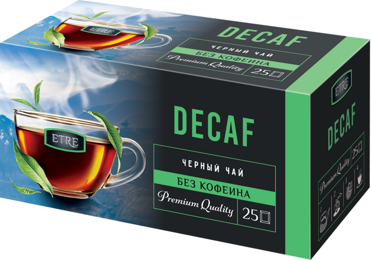 Чай черный «Etre» Decaf, 25 пакетиков, 45 г – купить по приятной цене с ...