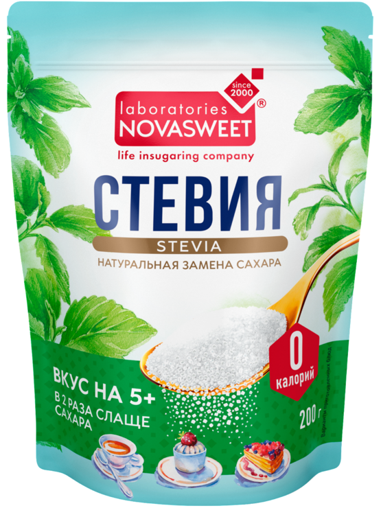 Подсластитель «Novasweet» стевия, 200 г – купить по приятной цене с ...