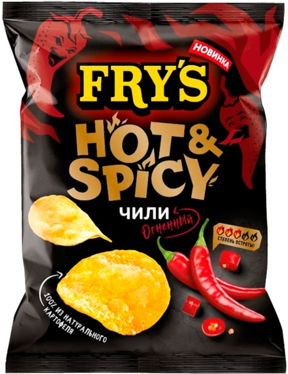 Чипсы «FRY's» Огненный чили, 70 г – купить по приятной цене с доставкой ...