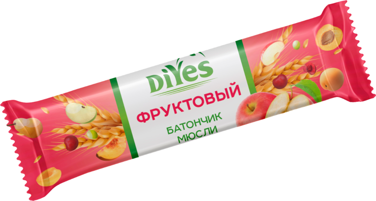 Батончик мюсли «DiYes» Фруктовый, 25 г – купить по приятной цене с ...