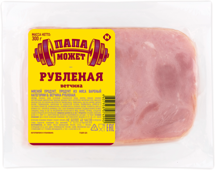 Колбаса «Папа может!» ветчина рубленая, 300 г – купить по приятной цене ...