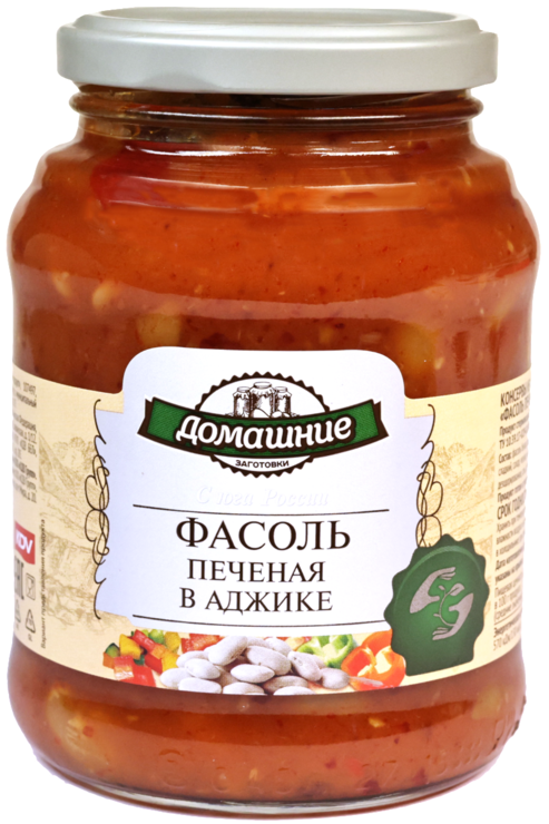 Фасоль «Домашние заготовки» печеная в аджике, 460 г – купить по ...