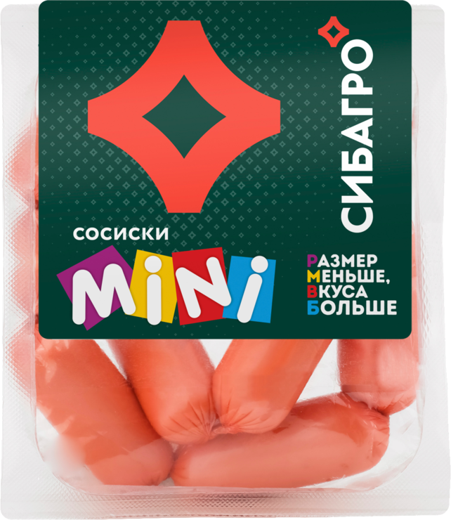 Сосиски «Сибагро» Mini, 220 г – купить по приятной цене с доставкой на ...
