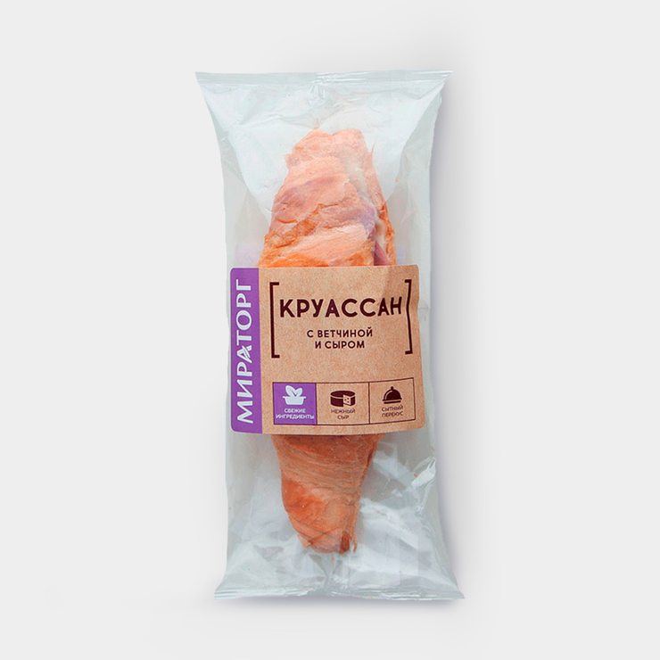 Круассан «Мираторг» с сыром и ветчиной, 110 г – купить по приятной цене ...