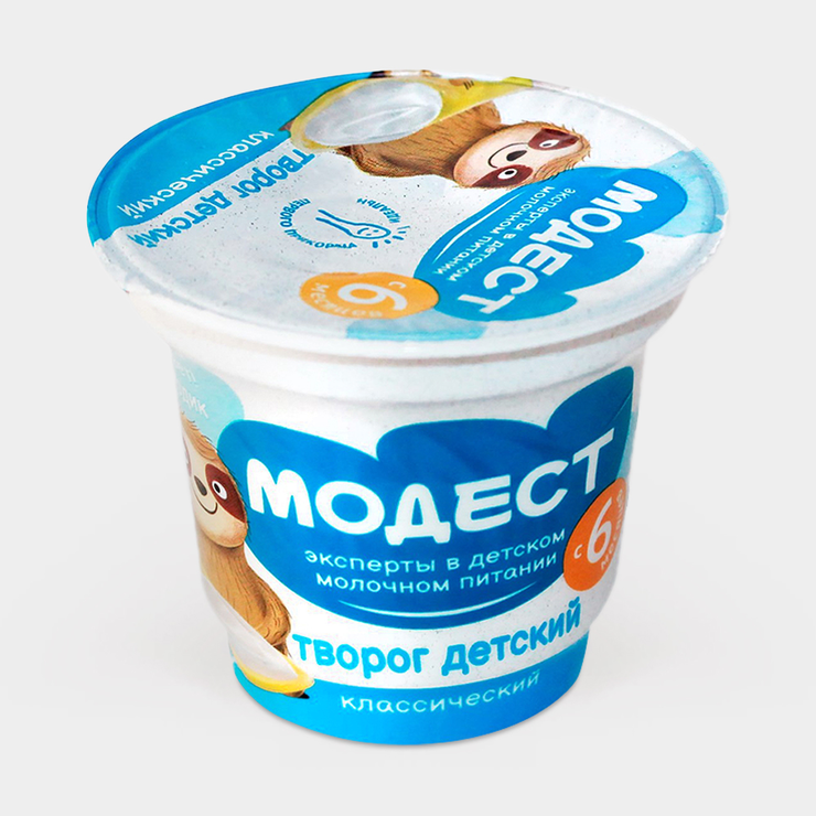 Творог детский «Модест» классический, 90 г – купить по приятной цене с ...