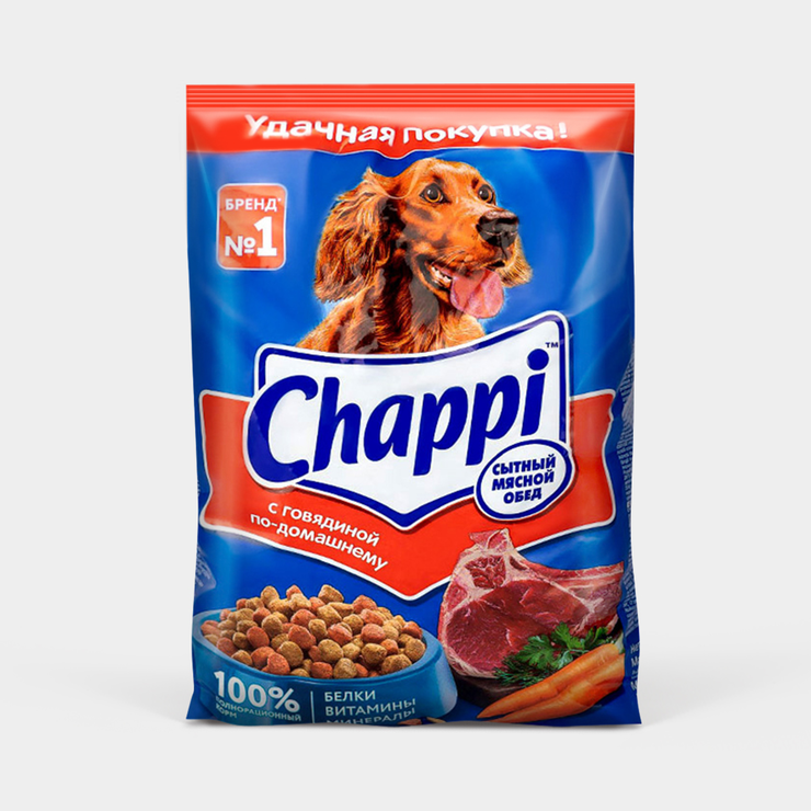 Сухой корм для собак «Chappi» «Сытный мясной обед», Говядина по ...