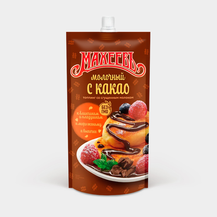 Топпинг «Махеевъ» Молочный с какао, 300 г – купить по приятной цене с ...