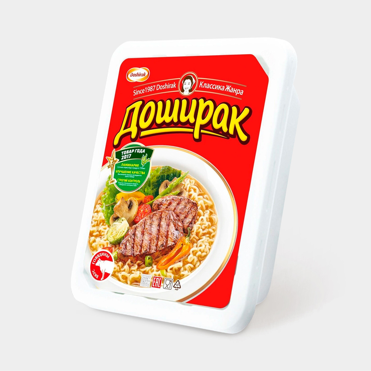 Лапша «Доширак Квисти» со вкусом говядины, 90 г – купить по приятной ...