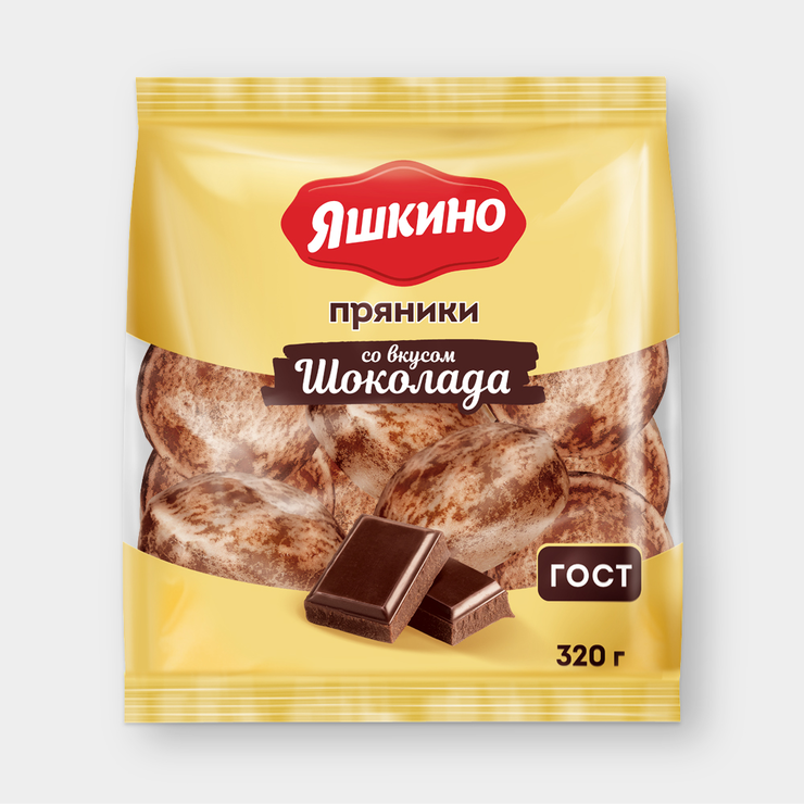 Пряники «Яшкино» с шоколадным вкусом, 320 г – купить по приятной цене с ...
