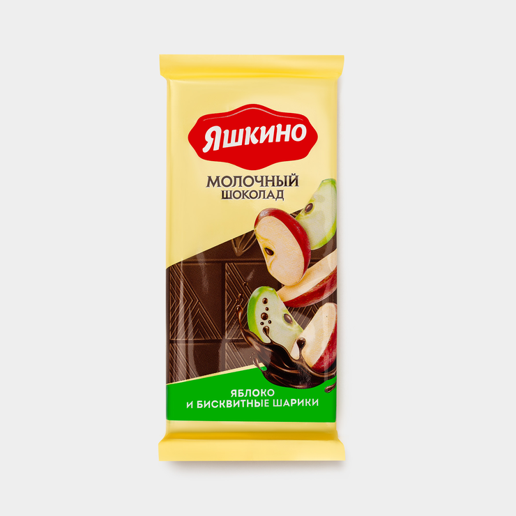 Шоколад молочный «Яшкино» с яблоком, 90 г – купить по приятной цене с ...