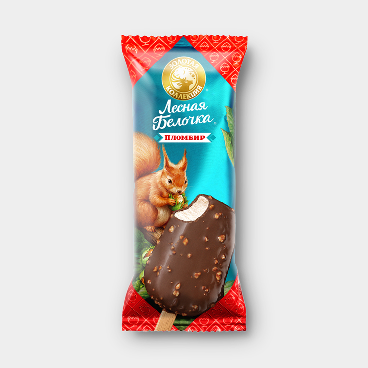 Мороженое «Золотая Коллекция» Лесная белочка, 70 г – купить по приятной ...