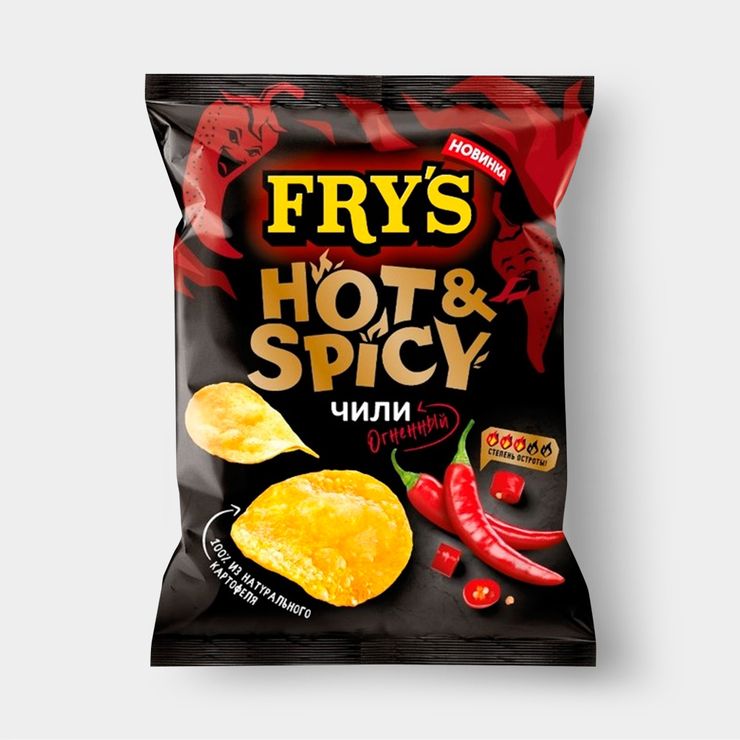 Чипсы «FRY's» Огненный чили, 70 г – купить по приятной цене с доставкой ...