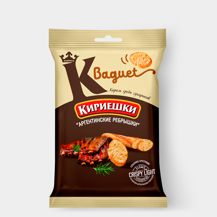 Сухарики«КириешкиBaguet»совкусомаргентинскихребрышек,50г