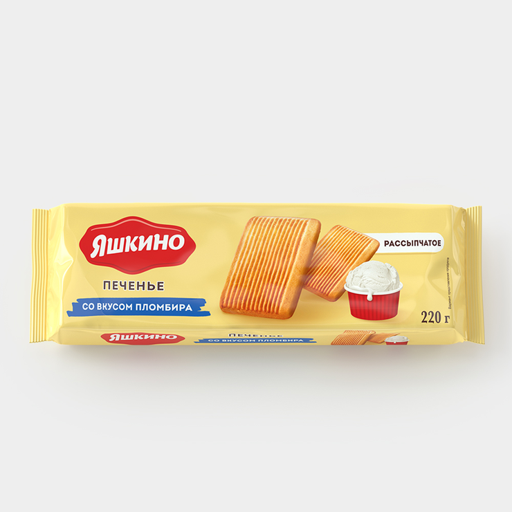 Печенье«Яшкино»совкусомпломбира,220г