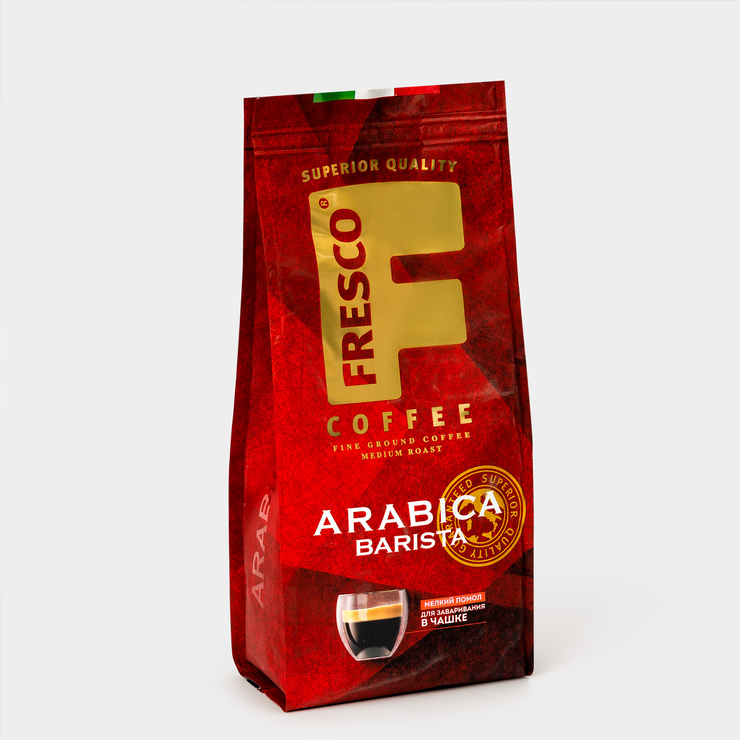 Кофе молотый «Fresco» Arabica Barista, для чашки, 200 г – купить по ...