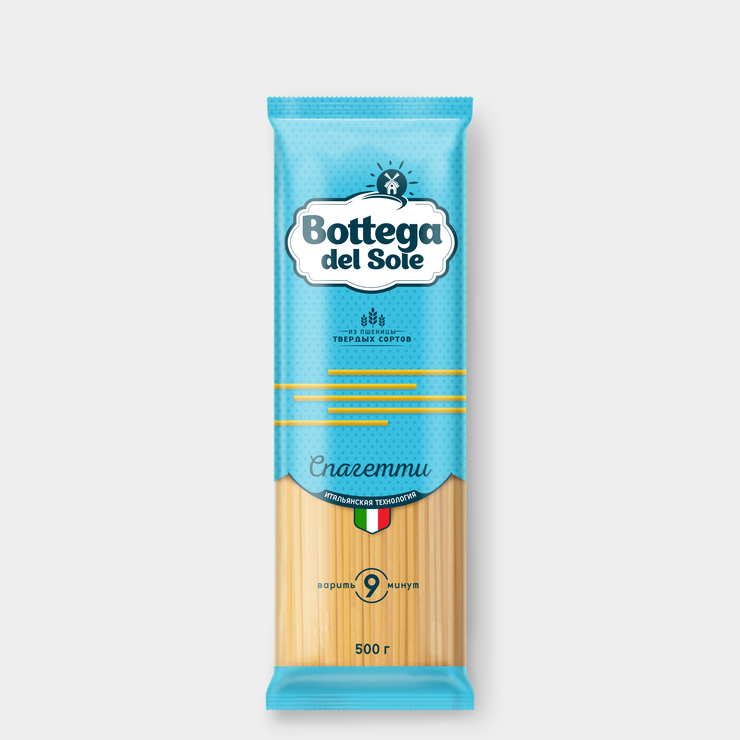 Макароны «Bottega del Sole» Спагетти, 500 г – купить по приятной цене с ...