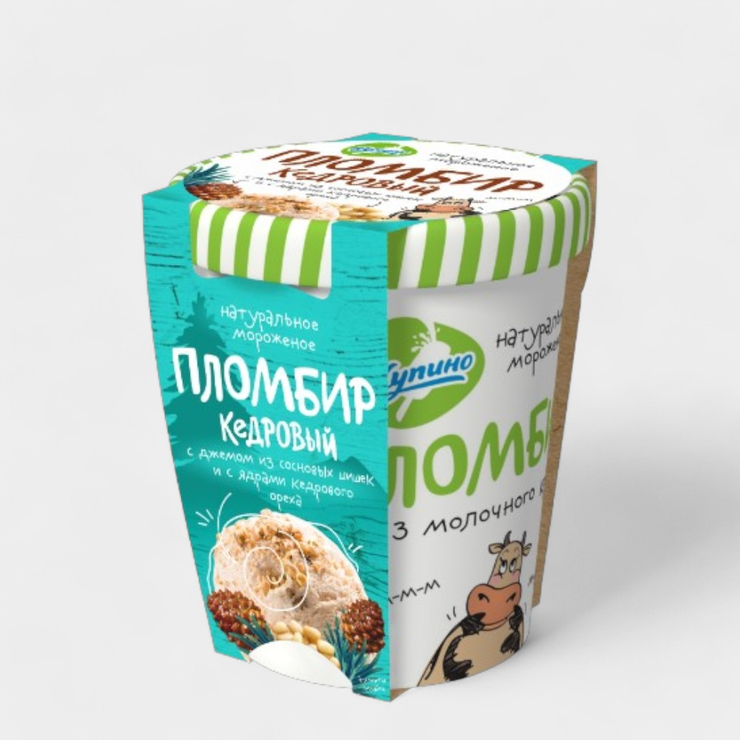 Мороженое«Купино»пломбирКедровый,250г