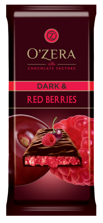 Шоколад горький «O'Zera» Dark & Red berries, 90 г