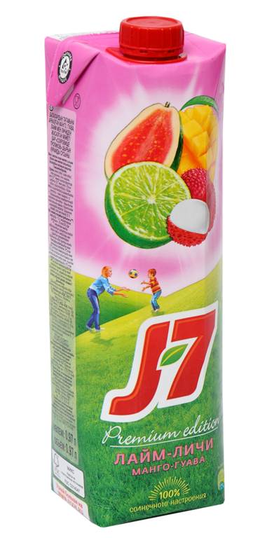 Напиток «J7» лайм-личи-манго-гуава, 970 мл