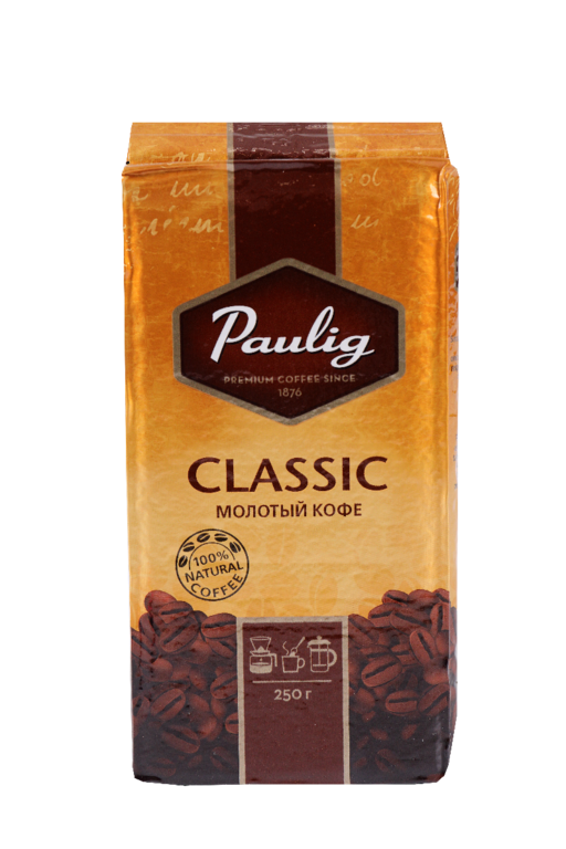 Кофе натуральный жареный молотый «Paulig» Classic, 250 г