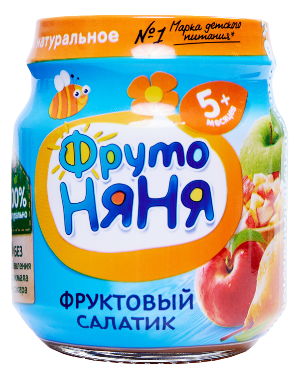 Пюре «ФрутоНяня» Фруктовый салатик, 100 г