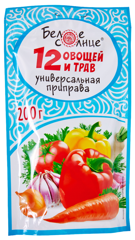 Приправа 12 овощей и трав «Белое солнце», 200 г
