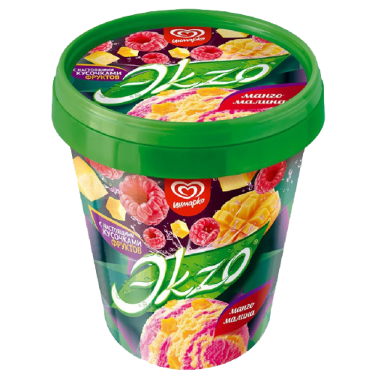 Мороженое «ЭкZo» Манго-малина, 520 г