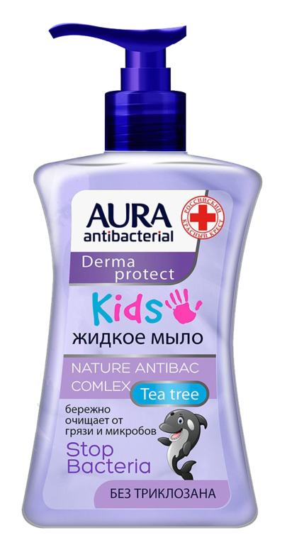 Мыло жидкое «Aura» антибактериальное KIDS, 250 мл