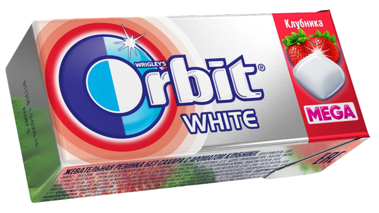 Жевательная резинка «Orbit» White mega Клубника, 16,4 г