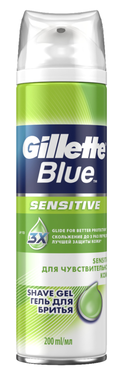 Гель для бритья «Gillette» Blue, для чувствительной кожи, 200 мл