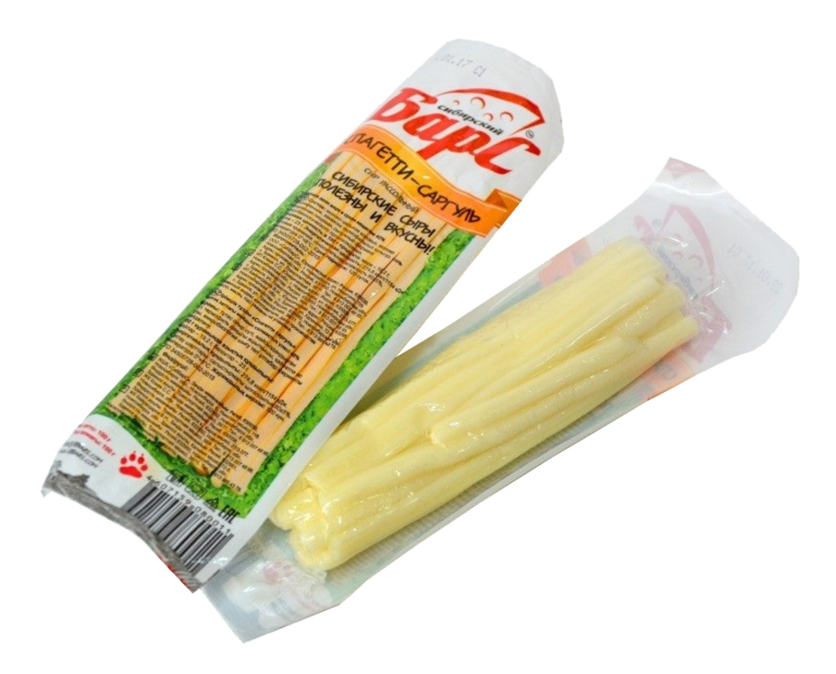 Сыр 40% «Сибирский Барс» Спагетти-Саргуль, 100 г