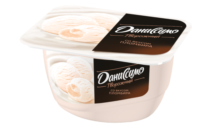 Творожный десерт 5.4% «Даниссимо» со вкусом пломбира, 130 г