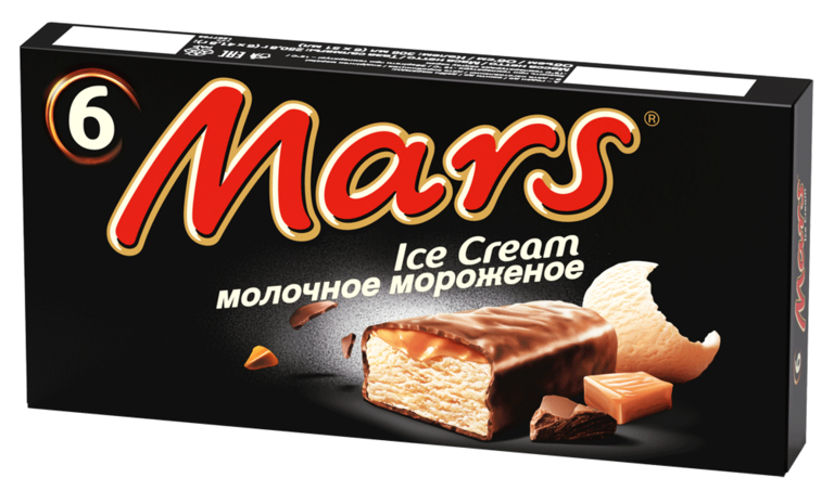 Мороженое «Mars» 6 батончиков, 250,8 г