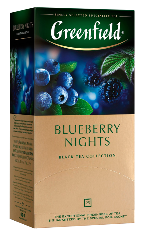 Чай черный «Greenfield» Blueberry Nights, 25 пакетиков